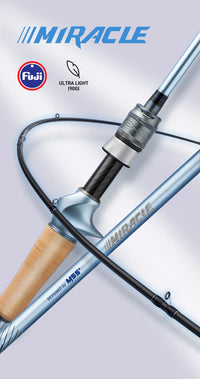 Canne à pêche HANDING Miracle Sensitiv 90 g, canne à pêche légère, blank en carbone 40T, canne casting, anneaux FUJI® A, action rapide