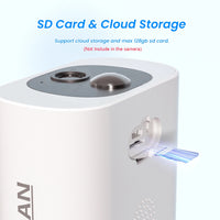 ANRAN 2K caméra de sécurité solaire 3/5MP extérieur sans fil 2.4G WIFI caméra batterie caméra projecteur couleur Vision nocturne ne peut pas ajouter NVR