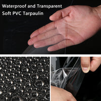 Bâche imperméable en PVC d'épaisseur 0.55mm, bâche résistante aux intempéries et aux UV pour gaz de jardin, porche, Garage, couverture pour plantes agricoles