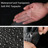 Bâche imperméable en PVC d'épaisseur 0.55mm, bâche résistante aux intempéries et aux UV pour gaz de jardin, porche, Garage, couverture pour plantes agricoles