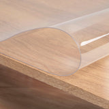 Film de Table Rectangulaire Transparent en PVC Transparent, Nappe Imperméable, Décoration de Noël, Couverture de Protection Haute Brillance, 1mm