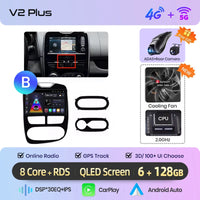 Autoradio Junsun CarPlay Android Auto pour Renault Clio 4 ZOE 2012-2017, système GPS intelligent, stéréo multimédia