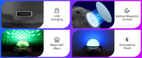U'King 2 pièces USB Mini boule magique à commande vocale LED boule Disco lumière DJ atmosphère lumière télécommande stroboscopique veilleuse