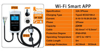 Feyree 22KW 32A Type2 EV chargeur 11KW 3P EVSE Wallbox 7.6KW 1P 4.3 pouces écran nouveau Smart APP contrôle Station de charge chargeur de voiture