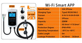 Feyree 22KW 32A Type2 EV chargeur 11KW 3P EVSE Wallbox 7.6KW 1P 4.3 pouces écran nouveau Smart APP contrôle Station de charge chargeur de voiture