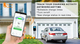 Feyree 22KW 32A Type2 EV chargeur 11KW 3P EVSE Wallbox 7.6KW 1P 4.3 pouces écran nouveau Smart APP contrôle Station de charge chargeur de voiture