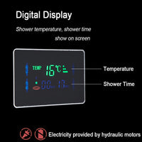 Robinet de douche à lumière LED noire, salle de bains, SPA, Jet de Massage, système de colonne de douche, cascade, panneau de douche de pluie, robinet pulvérisateur de Bidet