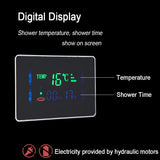Robinet de douche à lumière LED noire, salle de bains, SPA, Jet de Massage, système de colonne de douche, cascade, panneau de douche de pluie, robinet pulvérisateur de Bidet