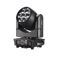 Projecteur LED RGBW 4 en 1 7x40W à effet œil d'abeille + Wash Zoom testa mobile DMX pour éclairage de scène de discothèque, bar, boîte de nuit ou DJ