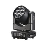 Projecteur LED RGBW 4 en 1 7x40W à effet œil d'abeille + Wash Zoom testa mobile DMX pour éclairage de scène de discothèque, bar, boîte de nuit ou DJ