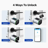 Verrouillage de porte intelligent sans clé numérique avec carte RFID et application TTLock (sans empreinte digitale)