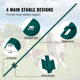 Poteau de clôture SucceBuy en forme de T, poteau métallique robuste, piquet en acier résistant pour jardin, pelouse, ferme, clôture extérieure en fil de fer