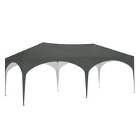 WOLTU Gazebo de pavillon pliant réglable 3x6m avec 6 parois latérales Tente de fête de protection UV étanche avec sac de transport pour pique-nique
