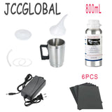 Kit de polissage de rénovation de phares de voiture, Kit de polissage chimique de phares, outil de soins automobiles, ensemble d'outils de voiture en polymère liquide de 800ML
