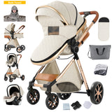 Poussette bébé poussettes légères 3 en 1 landau chariot bébé landau 3 en 1 berceau de poussette Multiple pour nouveau-nés