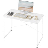Bureau d'ordinateur WOLTU avec structure en métal, table de travail moderne et spacieuse pour la maison, le bureau ou la chambre. Idéal pour écrire, étudier ou jouer.