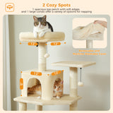 Grand arbre et tour pour chats d'intérieur, avec postes à gratter recouvertes de Sisal, hamac spacieux, perchoirs rembourrés et condos, jouets pour chats