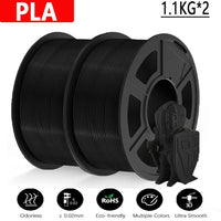 JAYO Filament d'imprimante 3D PETG / PLA / PLA PLUS 1.75mm 2.2 KG 100% matériaux d'impression 3D non toxiques sans bulle pour imprimante 3D