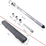 Clé dynamométrique à cliquet DayPlus 28-210Nm, clé à écrou de roue de boulon de roue de 1/2" incl. Douilles d'extension et de boulon de roue 17 mm-19 mm-21 mm