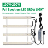 Lampe de culture LED à spectre complet 100W/200W AC100-277V LM281B pour la croissance végétative, la floraison, les serres et les tentes de culture.