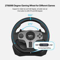 Volant de jeu PXN V9 Gen2/V9 270 ° /900 °   Simulateur de course pour PS4,PS3, PC Windows 7/8/10/11,Xbox One,Xbox Series X/S