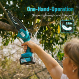 Tronçonneuse électrique mini sans fil SeeSii 8 pouces, outil de coupe et d'élagage pour le jardin, compatible avec les batteries Makita 18 V.