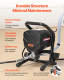 SucceBuy Pulvérisateur de peinture sans air sur pied, pulvérisateur sans air à haute efficacité 650 W, tige d'extension de machine de pulvérisation de peinture électrique 3000 PSI