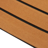 Plancher auto-adhésif en mousse de teck de 2.4M, revêtement de sol marin en mousse EVA, feuille de pont de bateau en Faux, accessoires marron noir