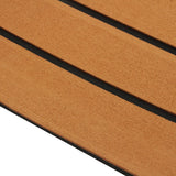 Plancher auto-adhésif en mousse de teck de 2.4M, revêtement de sol marin en mousse EVA, feuille de pont de bateau en Faux, accessoires marron noir