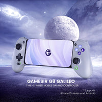 Manette de jeu Bluetooth GameSir G8 Galileo / G8 Plus pour téléphone portable, avec joystick à effet Hall, compatible Switch, téléphones Android et autres appareils.