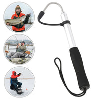 Harpon de pêche sur glace avec ardillons, poignée de pêche extensible, harpon portable en métal pour la pêche en mer et en bateau sur glace