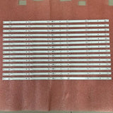 Bande de rétroéclairage LED (14 pièces) pour Hisense 75A7100FTUK, 75A7100F, 75A7120F, 75A7120FIL et 75H78G