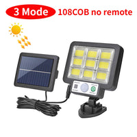LED solaire fendu applique 3 Mode étanche capteur de mouvement lampe sécurité extérieure éclairage public lampe solaire pour jardin applique murale