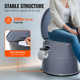 SucceBuy Toilettes portables pour camping Porta Pot avec seau intérieur amovible de 1,3 G Toilettes de voyage pour voyage de camping en plein air