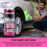 Shampoing auto 473 ml/flacon, mousse super forte, produits de detailing pour peinture et carrosserie, accessoires auto, produits de nettoyage pour l'extérieur de la voiture