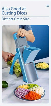 Ensemble de trancheuse et râpe multifonctionnelle pour légumes et fruits, hacher, râper et trancher efficacement, PotTag et plus d'outils de cuisine, 1 pièce