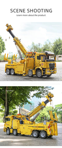 MOLD KING 17028 Voiture technique jouet APP&RC Camion de pompiers motorisé à assembler, modèle réduit en briques de construction, cadeau de Noël pour enfants
