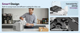 Machine à glaçons Loefme Desktop entièrement automatique en forme de balle, 12 kg/24 h, production de glace rapide, idéale pour un usage domestique, nettoyage automatique.