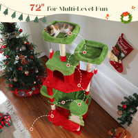 Grand arbre et tour pour chats d'intérieur, avec postes à gratter recouvertes de Sisal, hamac spacieux, perchoirs rembourrés et condos, jouets pour chats