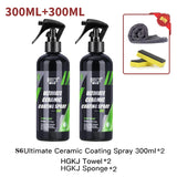 HGKJ S6 voiture revêtement céramique Spray miroir brillant liquide étanche voiture Nano cristal cire hydrophobe Spray peinture soins accessoires
