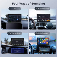 Autoradio sans fil portable avec caméra de recul FM, lecteur vidéo, Android Auto, écran tactile universel, limitation, 7"