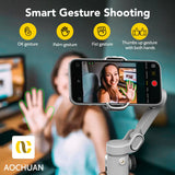 AOCHUAN – stabilisateur de cardan intelligent X2 à 3 axes, pour iPhone et Smartphone Android, avec pôle d'extension intégré, affichage LED