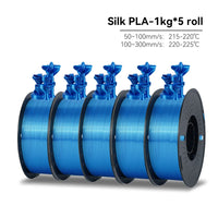 KEEPANG – Filament d'imprimante 3D PLA en soie, 5KG, Filaments de couleurs simples/doubles/Triples, 2.2LBS, 1KG/rouleau, 1.75mm ± 0.02MM, matériau d'impression 3D