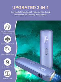 Épilation Laser Portable 3 en 1 pour femmes, refroidissement, rajeunissement de l'acné, tondeuse permanente pour Bikini, épilateur IPL, livraison gratuite
