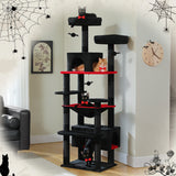 Grand arbre et tour pour chats d'intérieur, avec postes à gratter recouvertes de Sisal, hamac spacieux, perchoirs rembourrés et condos, jouets pour chats