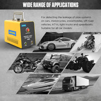 SDT101 – Machine à fumée 12V, détecteur de fuite, tuyau d'huile et de carburant, détecteur de fuite sous vide, système EVAP automatique, outils de Diagnostic automatique, sans pompe