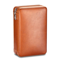 Boîte à cigares Portable, étui à cigares de voyage en cuir et bois de cèdre, boîte à cigares avec ou sans coupe, briquet Puro, ensemble d'accessoires