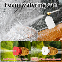 Pistolet de lavage auto haute pression sans fil 200 W 50 bars avec générateur de mousse et jet d'eau pour machine à laver les voitures