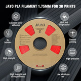 JAYO Filament d'imprimante 3D PETG / PLA / PLA PLUS 1.75mm 2.2 KG 100% matériaux d'impression 3D non toxiques sans bulle pour imprimante 3D