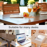 Film de Table Rectangulaire Transparent en PVC Transparent, Nappe Imperméable, Décoration de Noël, Couverture de Protection Haute Brillance, 1mm